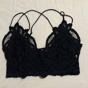 Free People Black Bralette